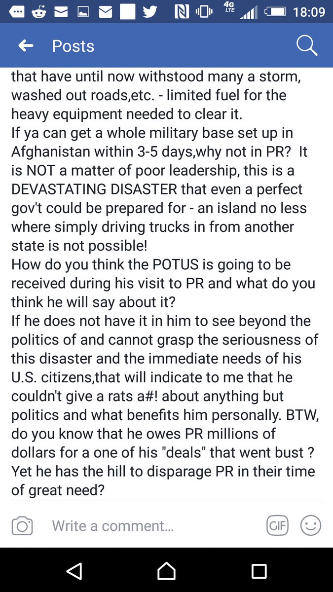 USSLakota's tweet image. This from a witness on the ground in PR. They are fellow Americans. Our president is the ONLY weak link in their leadership chain. #SavePR