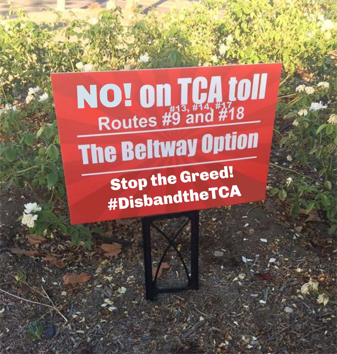 NotMyTollRoadOC's tweet image. Someone in SJC forgot how to spell NO but it's okay I helped them out #disbandtheTCA #no241tollroadextension
