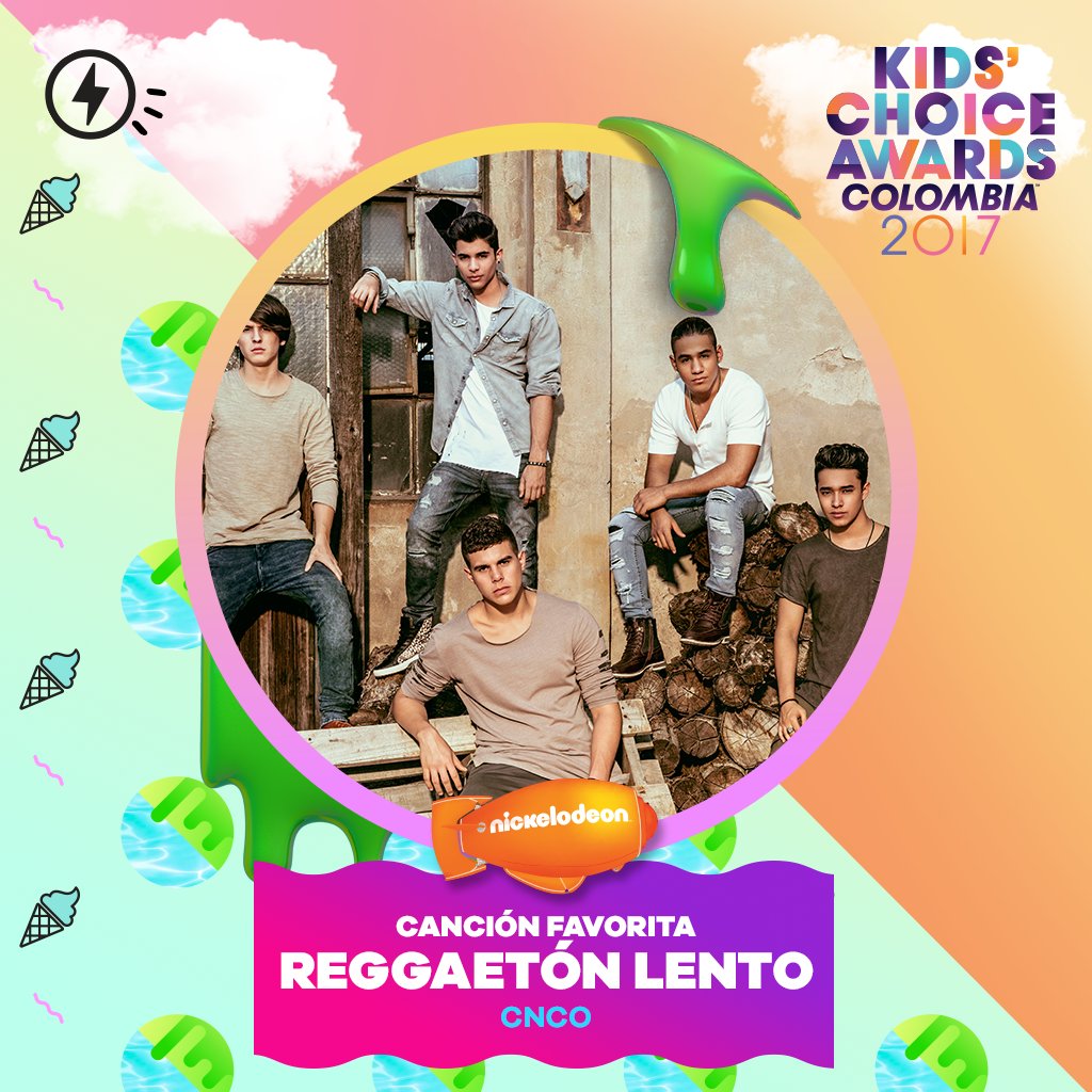 "La noche está para un reggaetón lento de esos que no se bailan hace tiempo..."🎤 ¡Felicidades <a href="/CNCOmusic/">CNCO</a> por un blimp más!💚 #KCAColombia2017