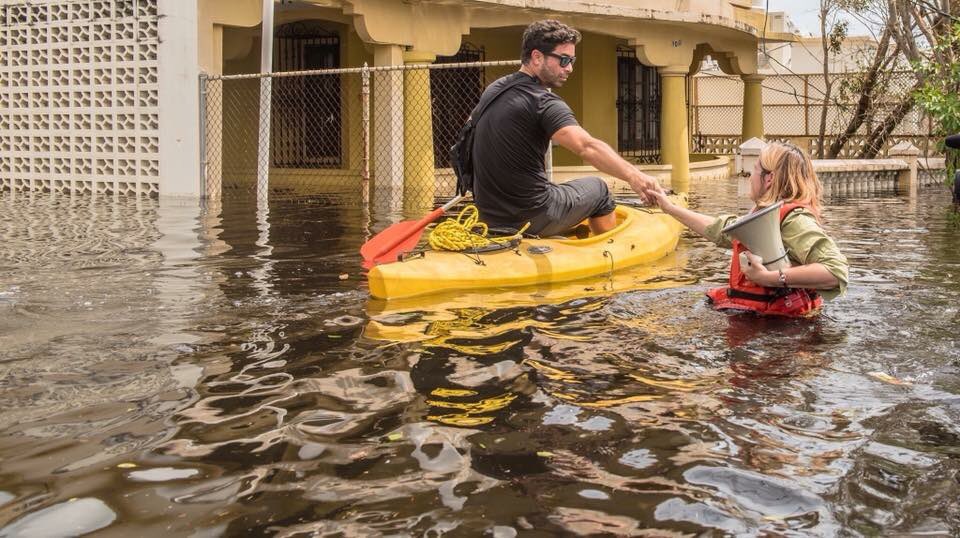 lsarsour's tweet image. This woman is up to her chest in water trying to save her people. She's mayor of San Juan, #PuertoRico &amp;amp; Trump said she was being "nasty."