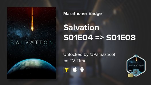 Pamasticot's tweet photo. Je viens de débloquer un nouveau badge ! https://t.co/OImhe3iqMA #tvtime https://t.co/MdQOChJl46