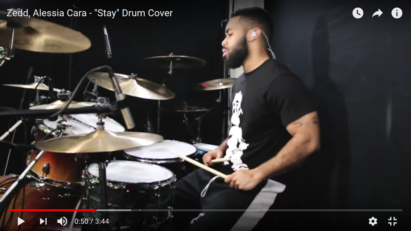 Masayuki 音楽youtube ヌーニーバオ 作曲 カバー ドラム Zedd Alessia Cara Stay Drum Cover T Co K6d3s7dfws Youtubeさんから