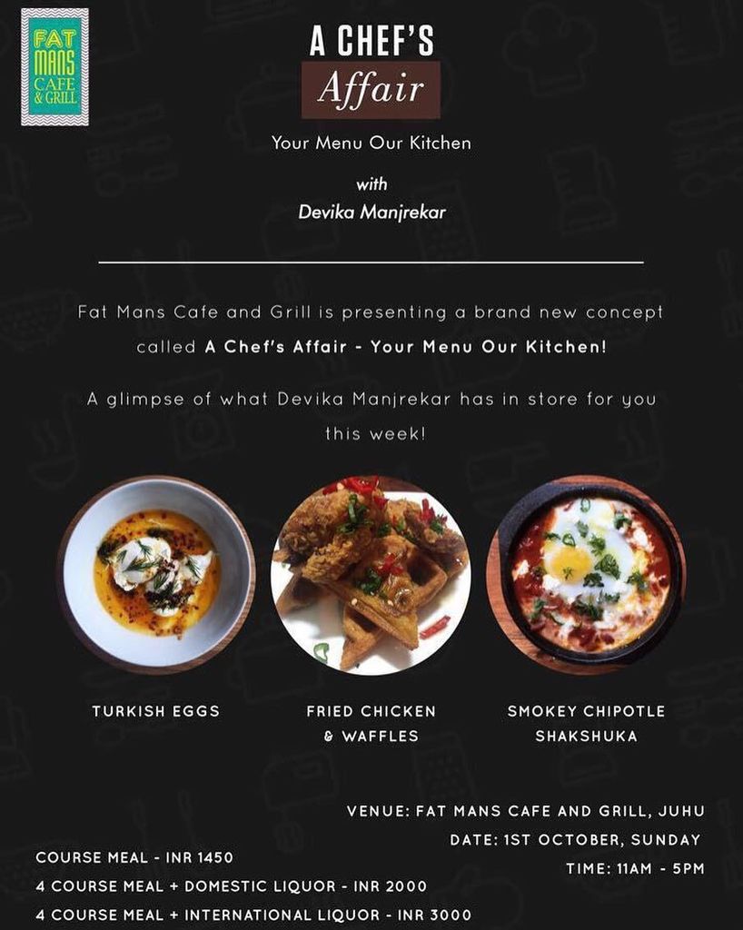 PartyHunts's tweet photo. 1st Oct this Sunday as Le Cordon Blue trained Chef Devika Manjrekar takes over our kitchen in our unique concept :… https://t.co/yuE0bG6Pld https://t.co/ZVWnjBLRKA