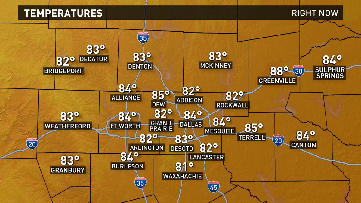 wfaaweather's tweet photo. Don't know about you, but I'm really loving these temperatures! Low to mid 60s overnight! #wfaaweather https://t.co/ORmtD7dbO0
