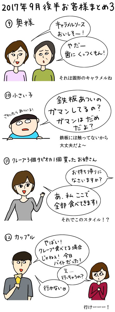 クレープ屋で働く私のどうでもいい話9月後半まとめ2017

タピオカっていろんな言い方があるんだね 