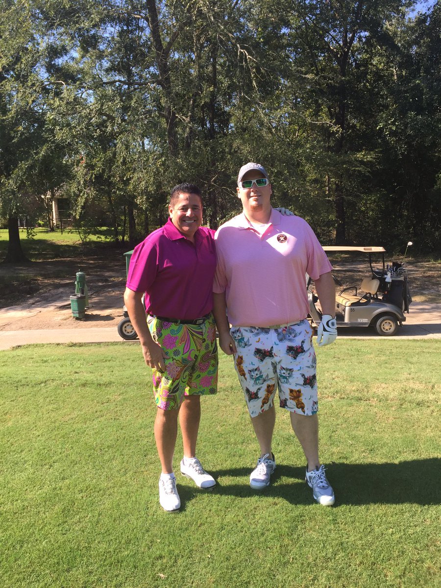 dominicsoucie's tweet photo. These @LoudmouthGolf shorts were the best part of the round today. Shot a 91. Ouch. #saturdaygolf #golfshorts #longwoodCC. #welookgreat. https://t.co/hJwLpT7Dhl