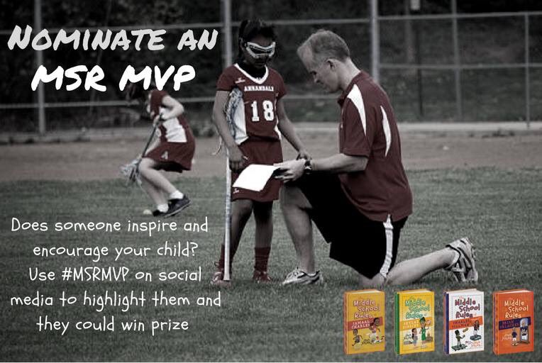 Does someone positively impact your child? Share their pic and/ or story w/ hashtag @msrmvp for a chance to win <a href="/midschoolrules/">Middle School Rules</a> swag 💯