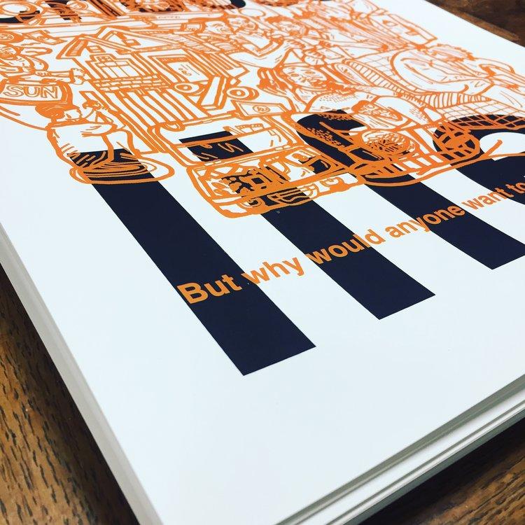 peopleofprint's tweet photo. ''Trainspotting'' by Mickey Chan https://t.co/CXJ7NH415a #printspotters #DamnFinePrint https://t.co/iVjvPFlpKl