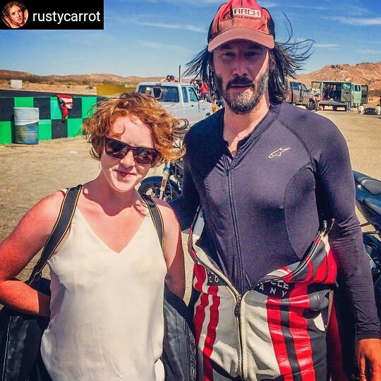 CircleK_Fans's tweet image. #ERepost @rustycarrot
on the track at #willowsprings w/my #ducatiscrambler racing #keanureeves.I've definitely found my new favourite hobby.