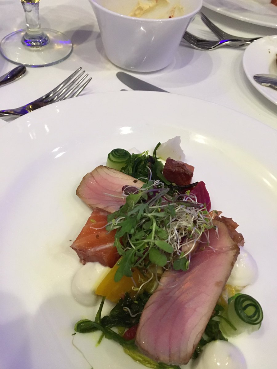ChefAustinPEI's tweet photo. First course at the Chefs Gala.......Chef Javier https://t.co/flBw03xPAU