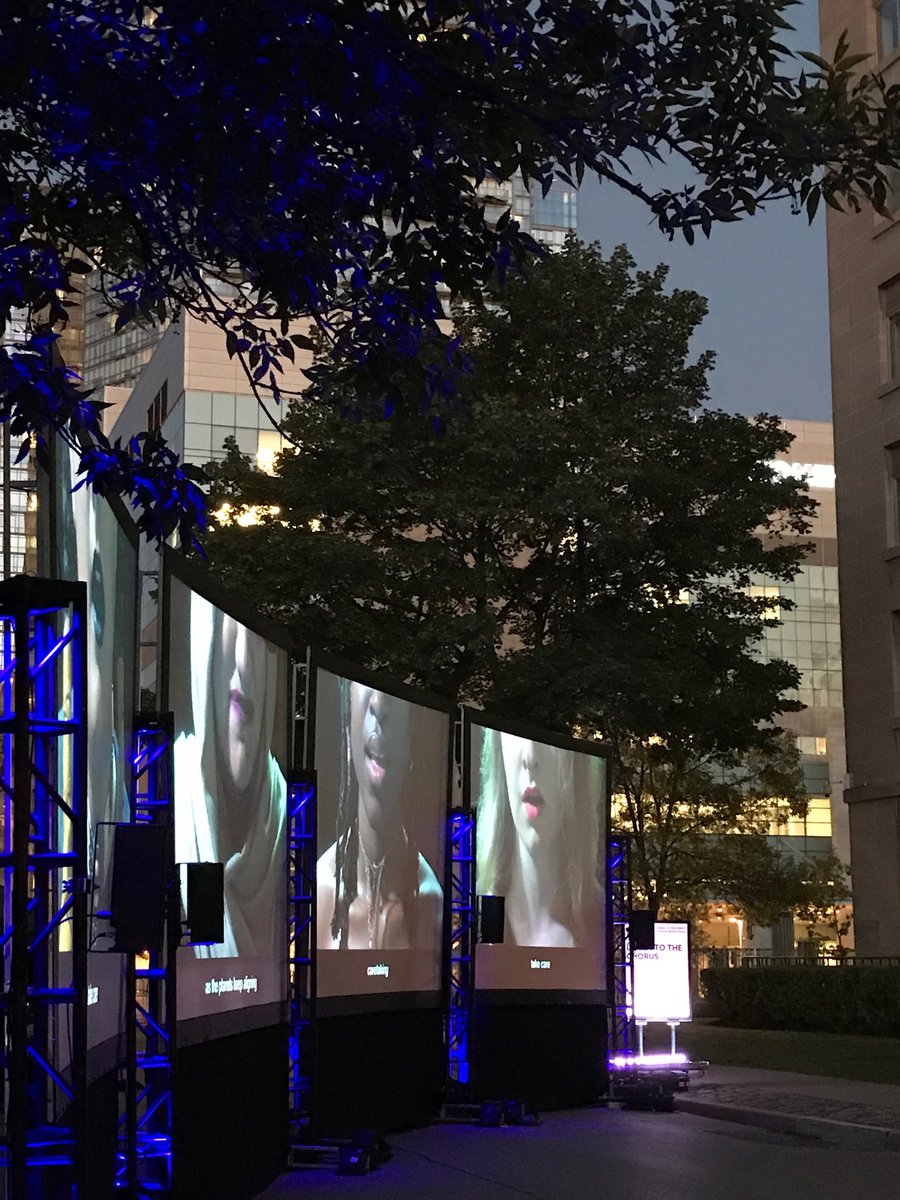 Listen to the chorus.  Poetry, song and spoken word.  Framed by women's hospital