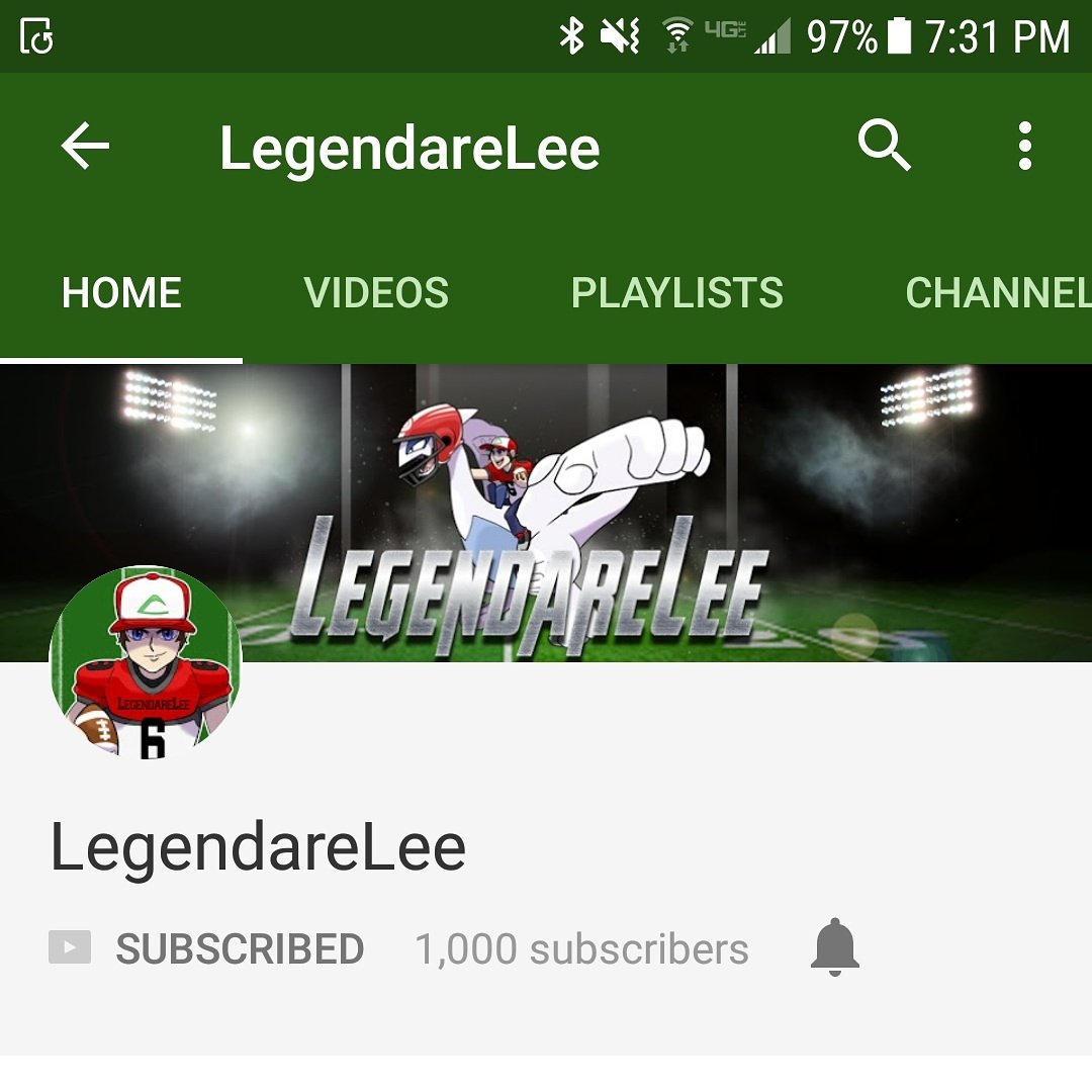 LegendareLee's tweet photo. We did it!!!! 1,000 subscribers!! Big thank you to everyone who has helped along the way #poketuber #onethousandclub https://t.co/mAqKX1IV4p