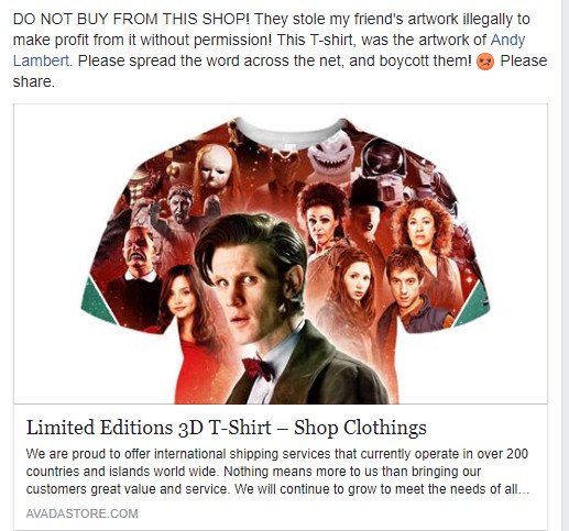Please DO NOT BUY FROM THIS SHOP! They copy artists work to make profit. Please #share #retweet and #boycott #avadastore! 🤬