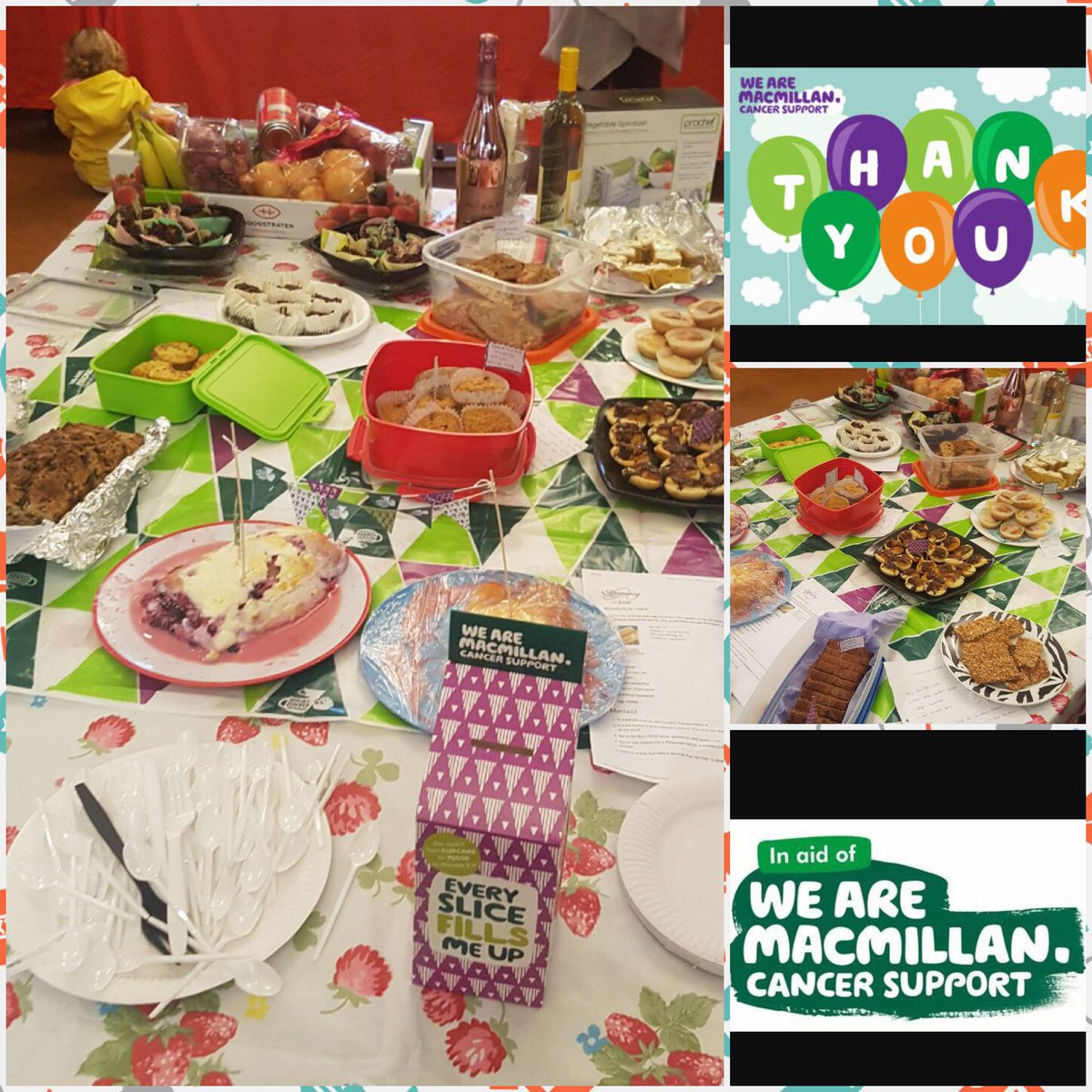 wobble1976's tweet photo. #Macmillancoffeespread our coffee morning slimming world style raised £125 😍 https://t.co/Q2urr9ES6M
