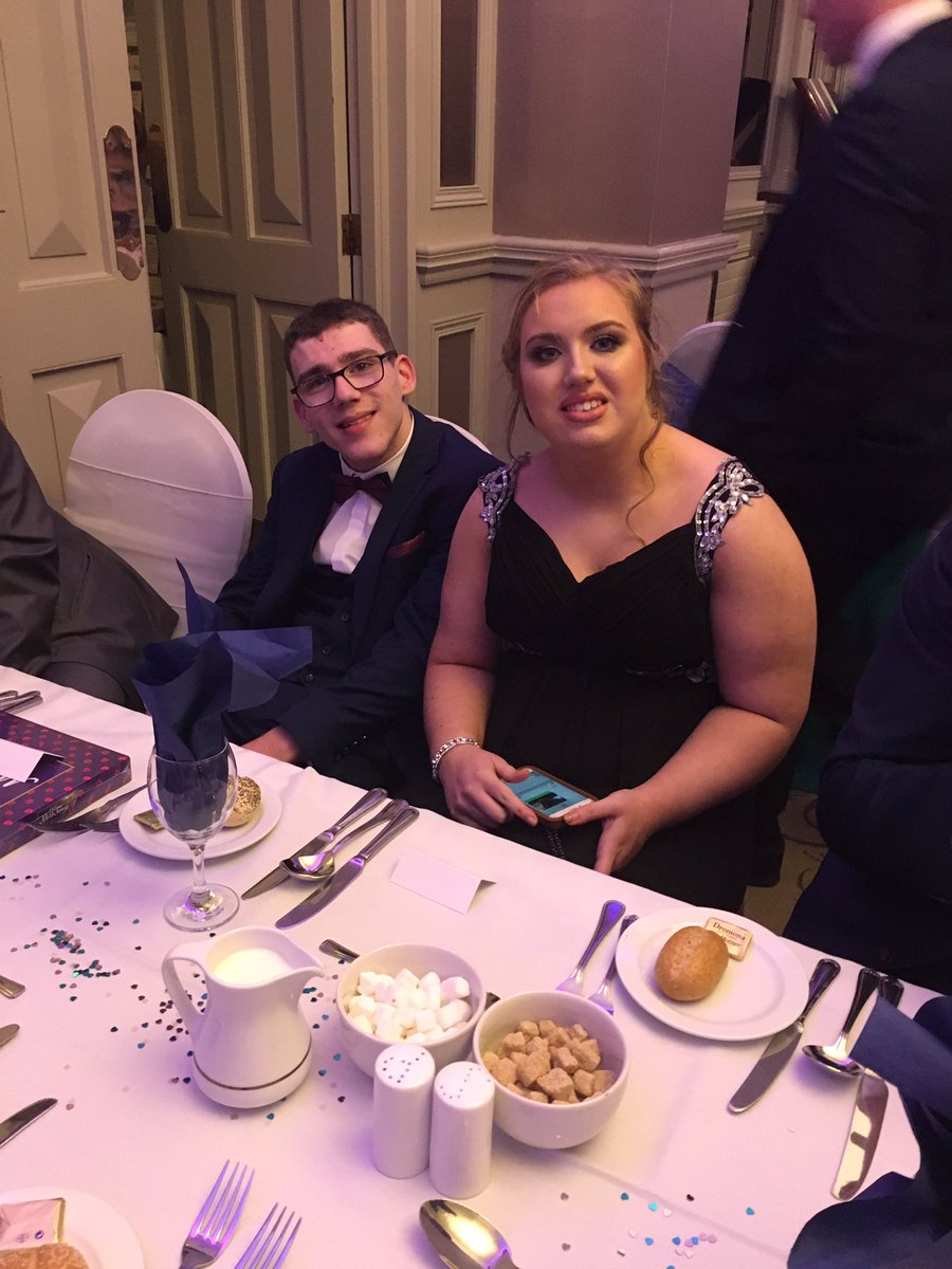mariemccolgan's tweet photo. @stmarysderry thrilled to welcome Owen and Maeve, superb ambassadors for Ardnashee Special School & College #SMDFormal17 #puttingontheritz https://t.co/P5bnjKNQFR