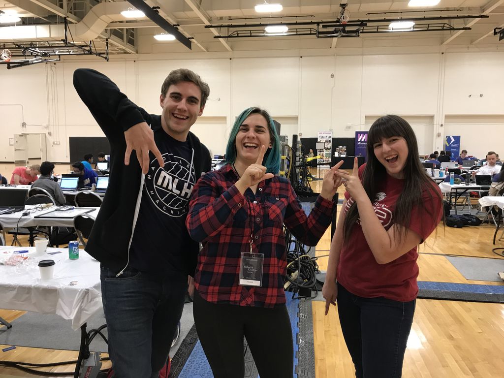 MLHacks's tweet photo. Last year, @nathaliekroeker and I tried (failed) to make an MLH... This year we did better? https://t.co/VfVpKIndaB #BoilerMake @BoilerMake1 https://t.co/HNpHdRP1wa