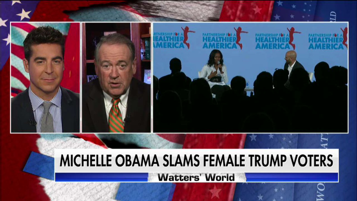 FoxNews's tweet photo. .@GovMikeHuckabee on @MichelleObama comments: "[Women] may not have voted for [@HillaryClinton] because they just didn't trust her." https://t.co/z0ZAPs1LCR