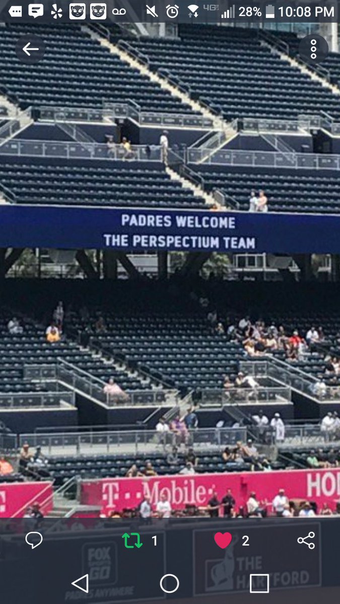 espina_amanda's tweet photo. San Diego Padres love @perspectium too! #relentlessdata #davidloo #realtimeworkflow #Perspectium #ServiceNow #Salesforce https://t.co/Li1k8KQeHA