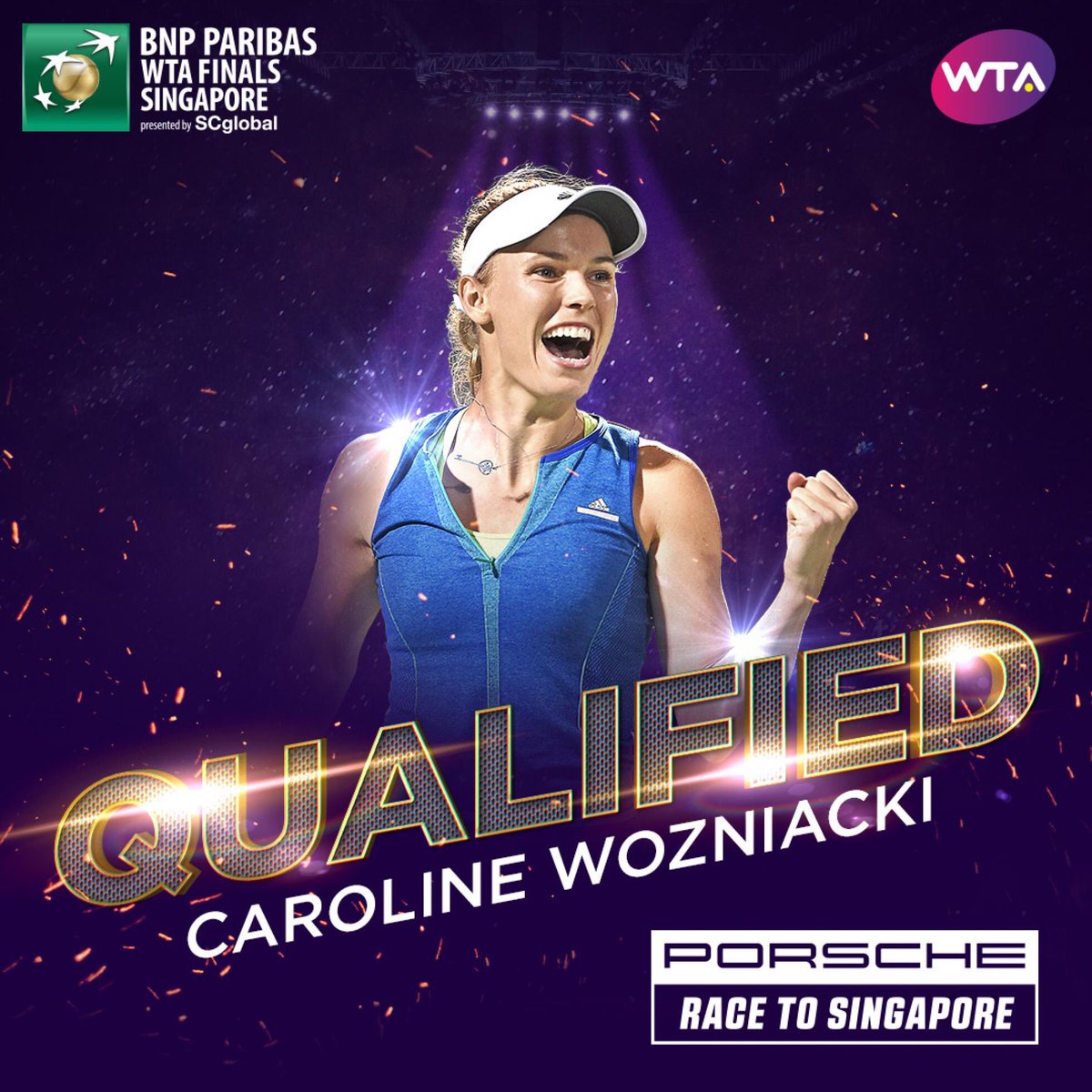 Proud and excited to have qualified for the WTA finals in Singapore!! See you there 😃