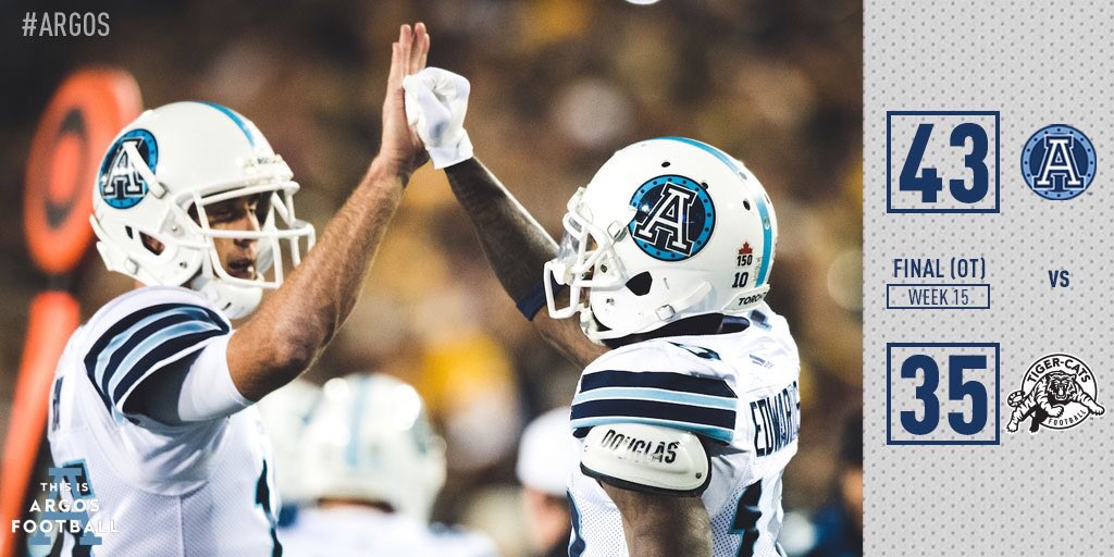 Toronto Argonauts on Twitter "FINAL SCORE. ArgosFootball PullTogether…