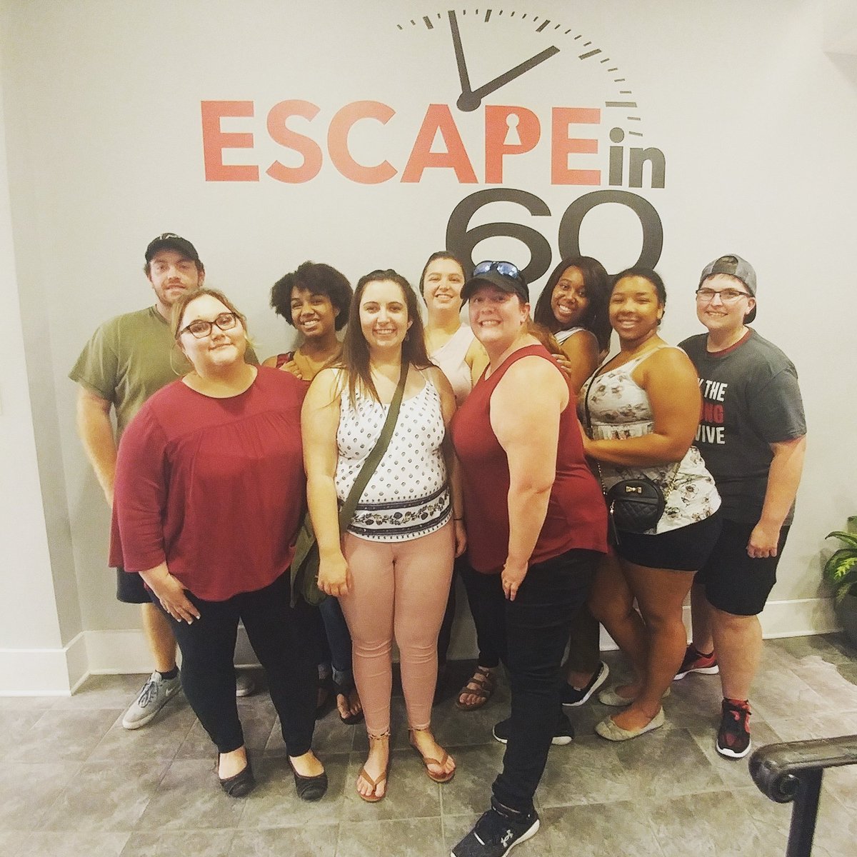 mcain1813's tweet photo. Finished with 18 mintues to spare. Boom! #escapein60 #escapecharleston #prisonlife #letsbreakoutofjail https://t.co/rrGKmvJGrS