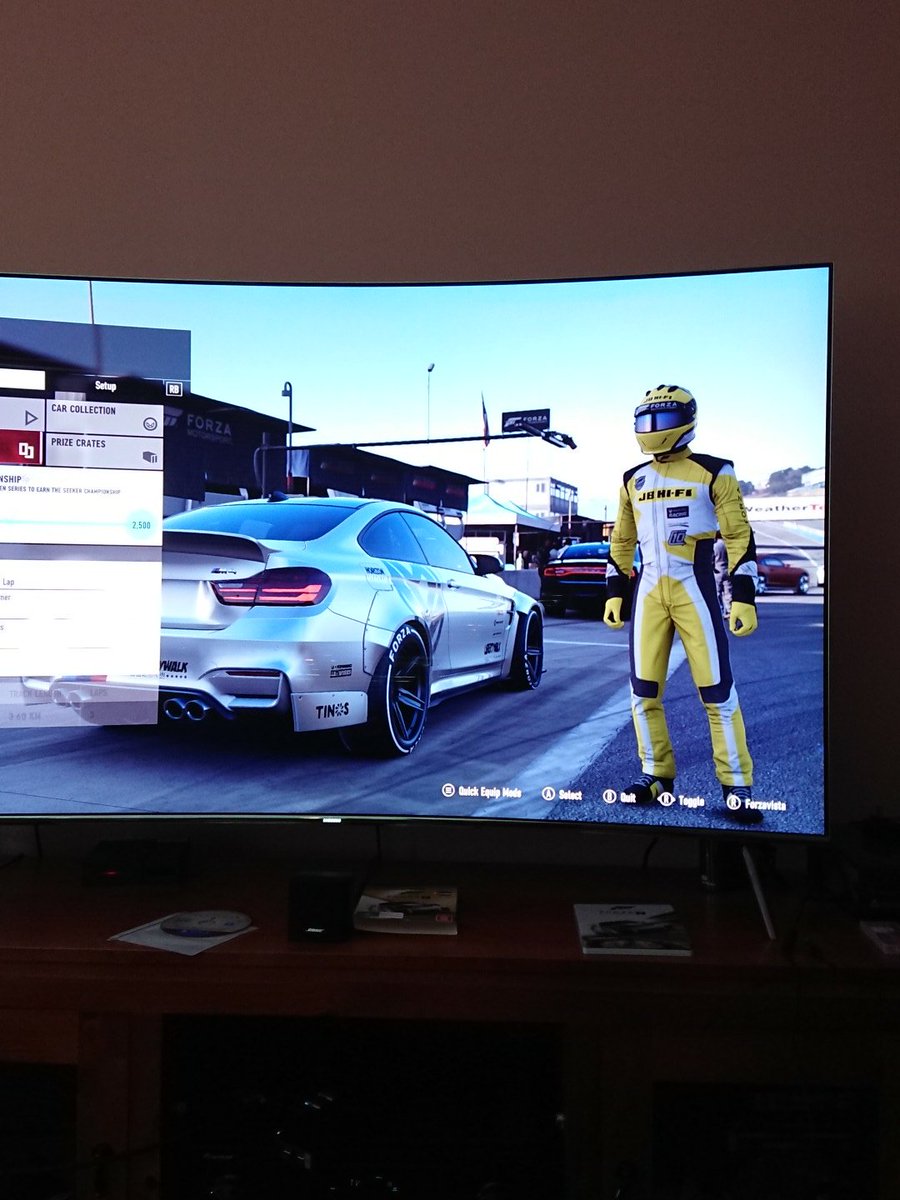 LukeC_JBaus's tweet photo. Coolest pre order bonus I've seen in a while!! Reppin @JBHiFi with my #Forza7 suit! #xbox https://t.co/8zQFdTvtLb