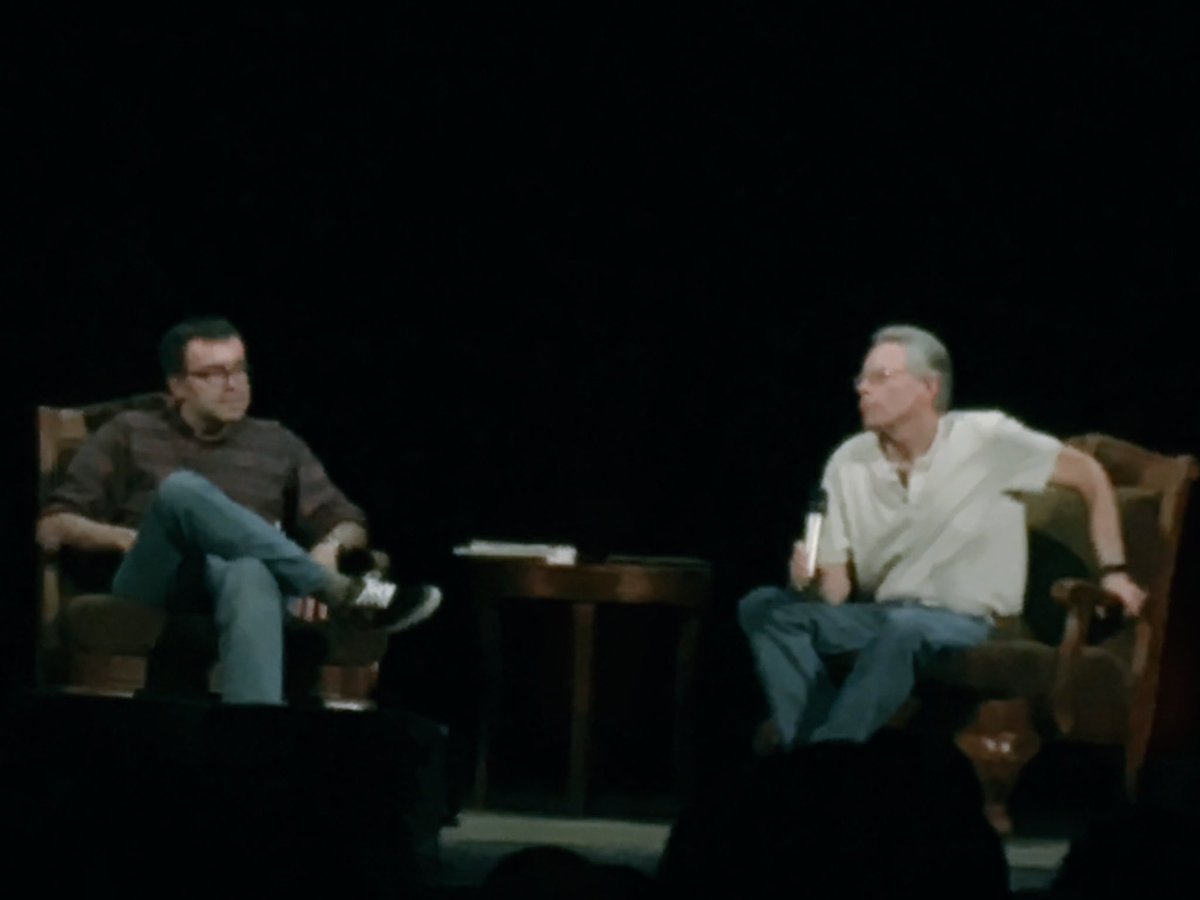 What an awesome nite it was at @PabstTheater seeing <a href="/StephenKing/">Stephen King</a> and @OwenKingwriter via <a href="/boswellbooks/">Boswell Book Company</a> #booknerdsrejoice #youllallfloat