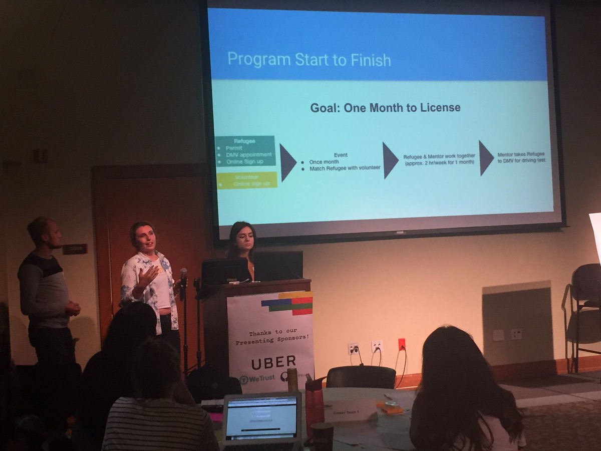 WilsonKubwayo's tweet photo. The #resourcehackathon went at @UCBerkeley is amazing! @refugee_help this is great! #WelcomeRefugees #TechforRefugees https://t.co/U6SCaDJPCF