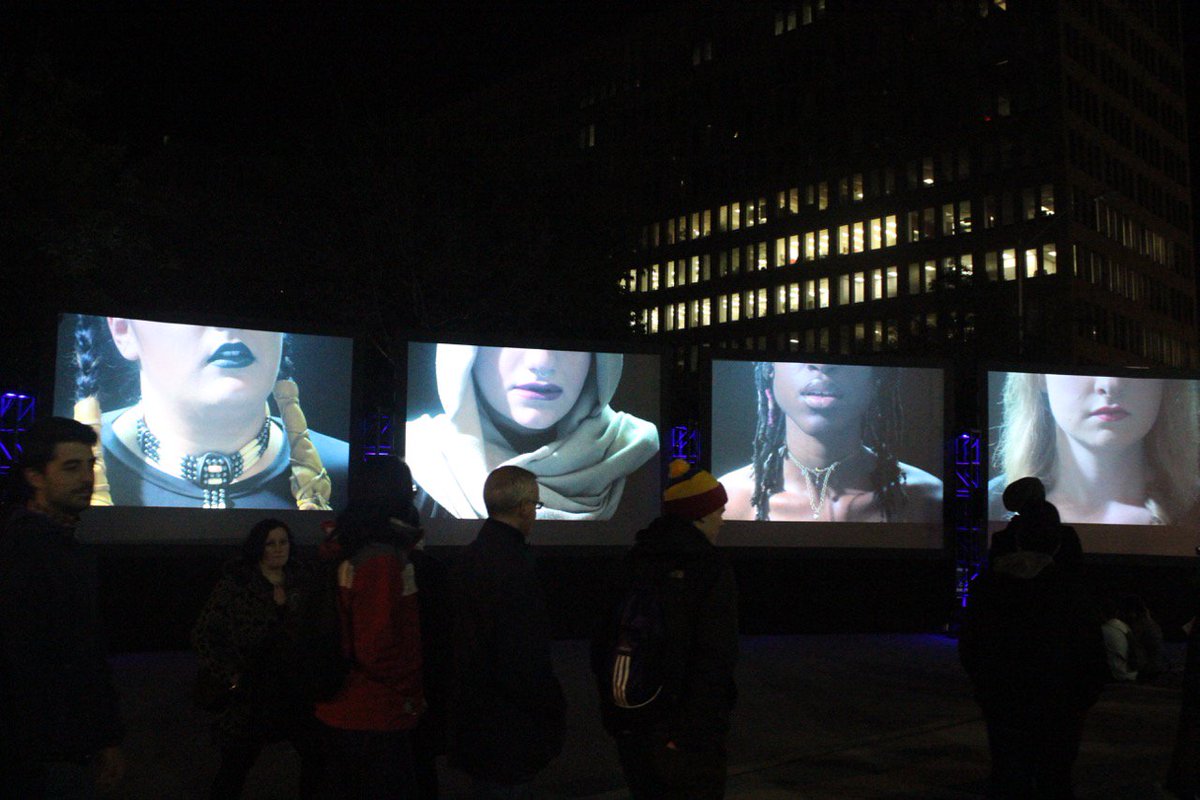 We are not tired, we are exhausted..
We are not angry, we are enraged..
"Listen to the Chorus" #art #womensrights #nbTO17 #Toronto