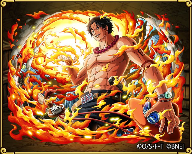 One Piece トレジャークルーズ Pa Twitter 6 キャラ情報 10 1より ポートガス D エース 黒衣の白ひげ海賊団2番隊隊長 が 6 キャラとして超進化可能に 進化素材を集めて ポートガス D エース 闇討つ太陽 に超進化させよう T Co