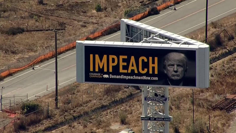 Billboard calling for Pres. Trump's impeachment goes up in California cbsn.ws/2xSr50O
