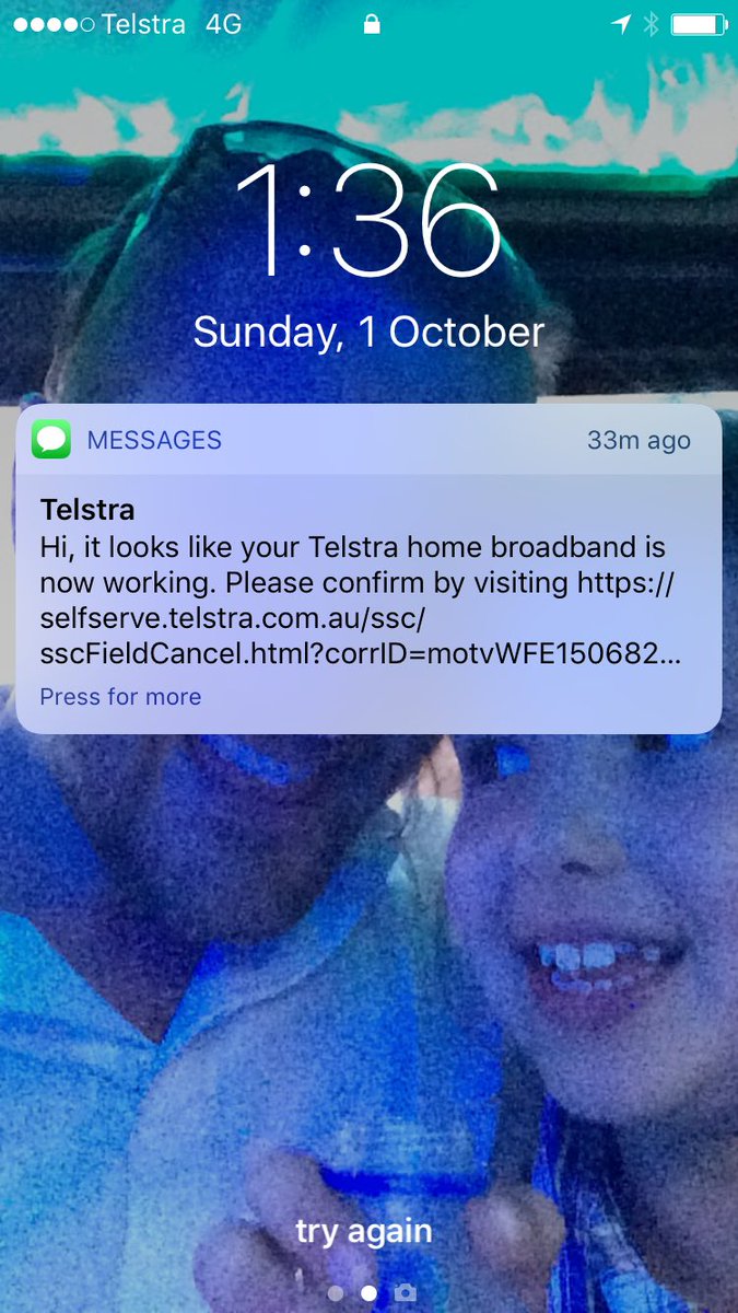 makeminecount's tweet image. No!! @Telstra I didn't spend 3hrs on the phone with you yesterday to get a tech 2 my house 9thOct to b told today it's fixed when it isn't!