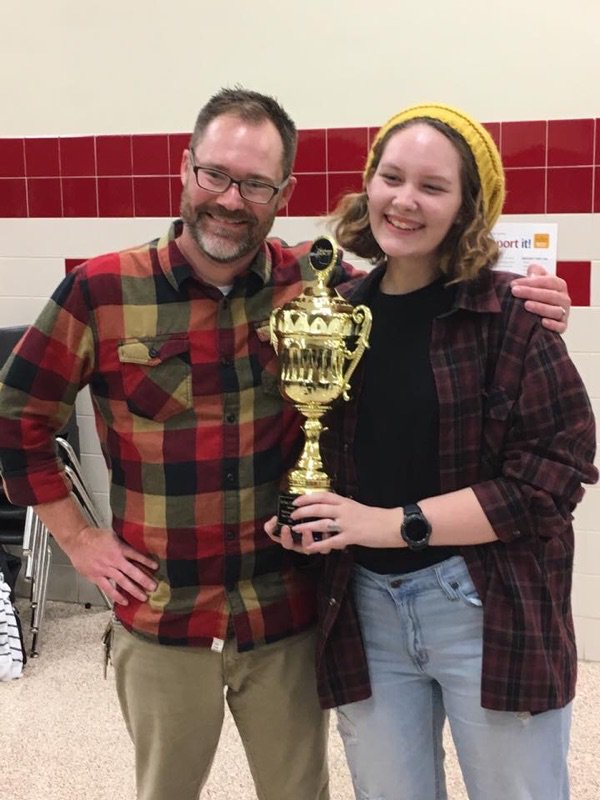 melodysux's tweet photo. My eyes look whack, but I won Best Poster design so who cares?? #mustangtribes https://t.co/hEk67EiFPS
