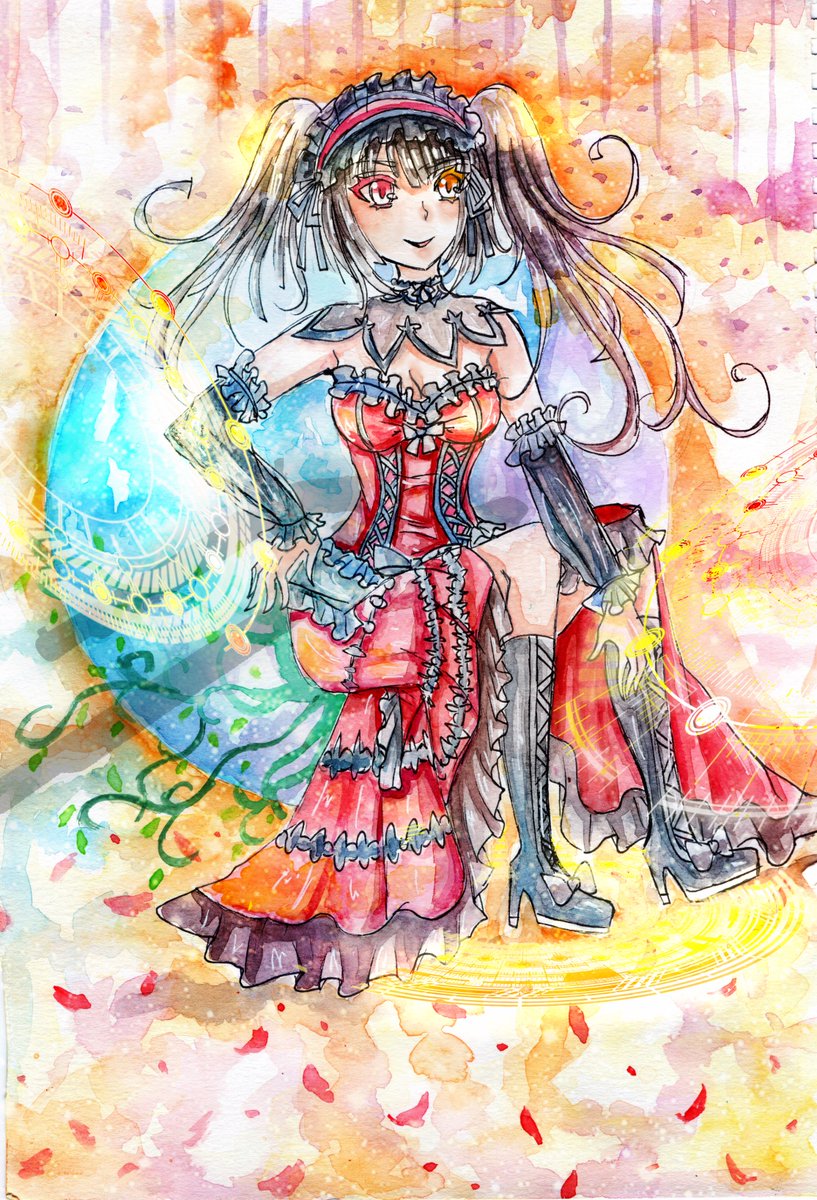 紅茶加糖 En Twitter 畫個狂三 總覺得可以弄個翻車記錄了 絵 Watercolor Art Illust Illustration Draw イラスト Illustrator 水彩 手描き 手書き 手描 ふうけい だね くるみ ときさき デート ア ライブ T Co Ztzsqzgdtp