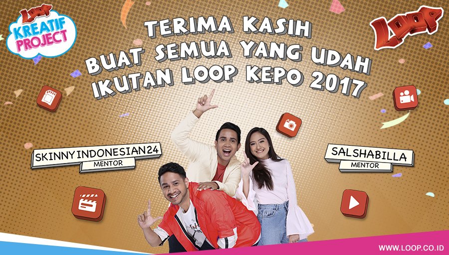 LOOP_ID's tweet photo. Terima kasih buat Loopers semua yang udah ikutan #LOOPKePo2017! Tungguin pengumuman pemenangnya ya! https://t.co/CvYsJIjnGc https://t.co/sdyMZkQByg