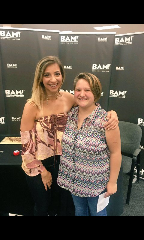 cobi_wilson's tweet photo. @TheGabbieShow I know this is a really late post but I can't get over how nice Gabbie was, I am low-key still freaking out! #gabbiebooktour https://t.co/dsE5rJwtbj