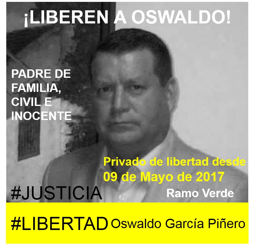 alexis_garcia27's tweet photo. ¡Liberen a mi hermano Oswaldo García ! • 146 días  privado de libertad injustamente en Ramo Verde• https://t.co/VpDM5JzRcn