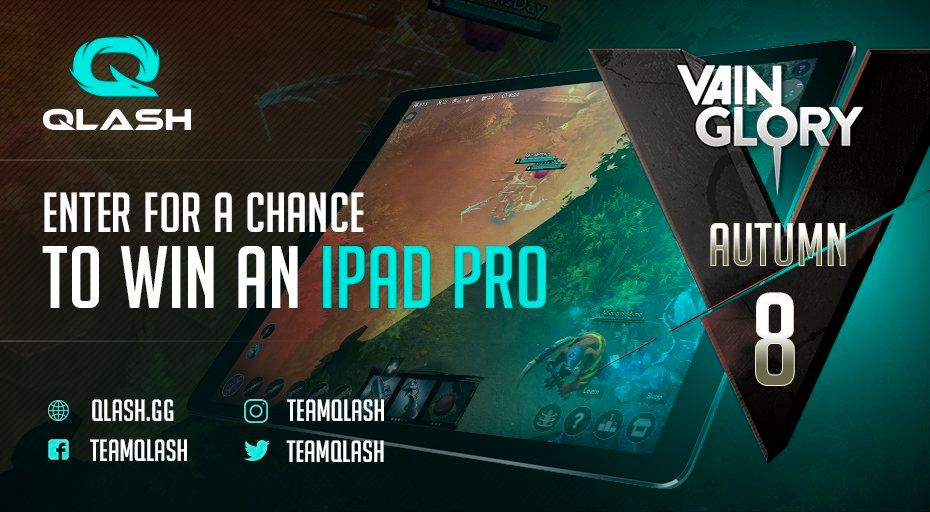 QLASH_Esports's tweet photo. Whoohoo!
Last days to enter the giveaway and win an iPad Pro!
Head here https://t.co/IAUrqvPwyM and RT!
#Vainglory8 @vainglory #QLASHVG8 https://t.co/9XI4Ks86RN