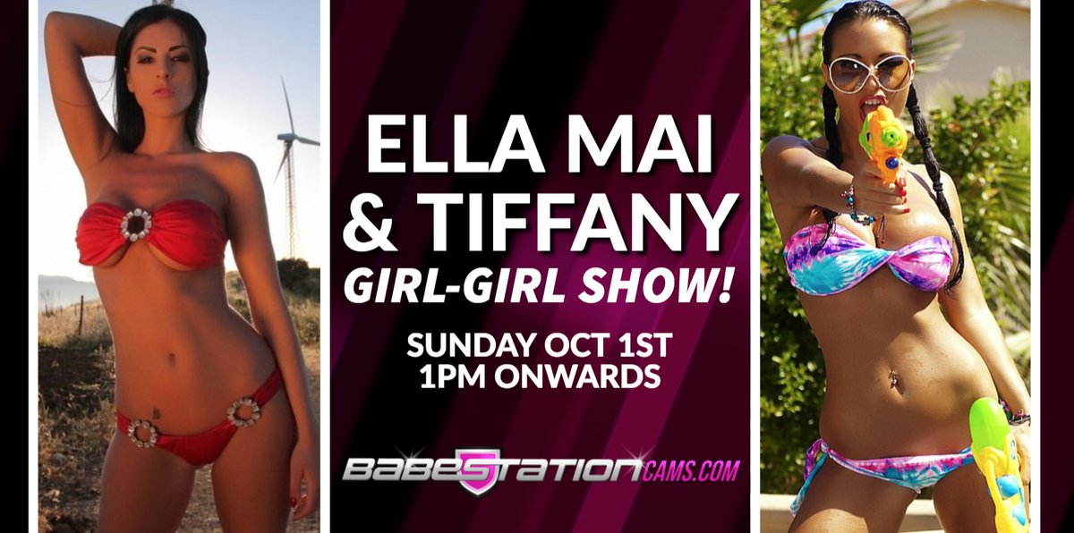 Naughty Girl-Girl show happening this afternoon! 😈
@Ellamaiofficial &amp; @666TIFFANYC will be getting FILTHY!
https://t.co/QL3uLDpJ7A from 1pm! https://t.co/fmMugXLhcI