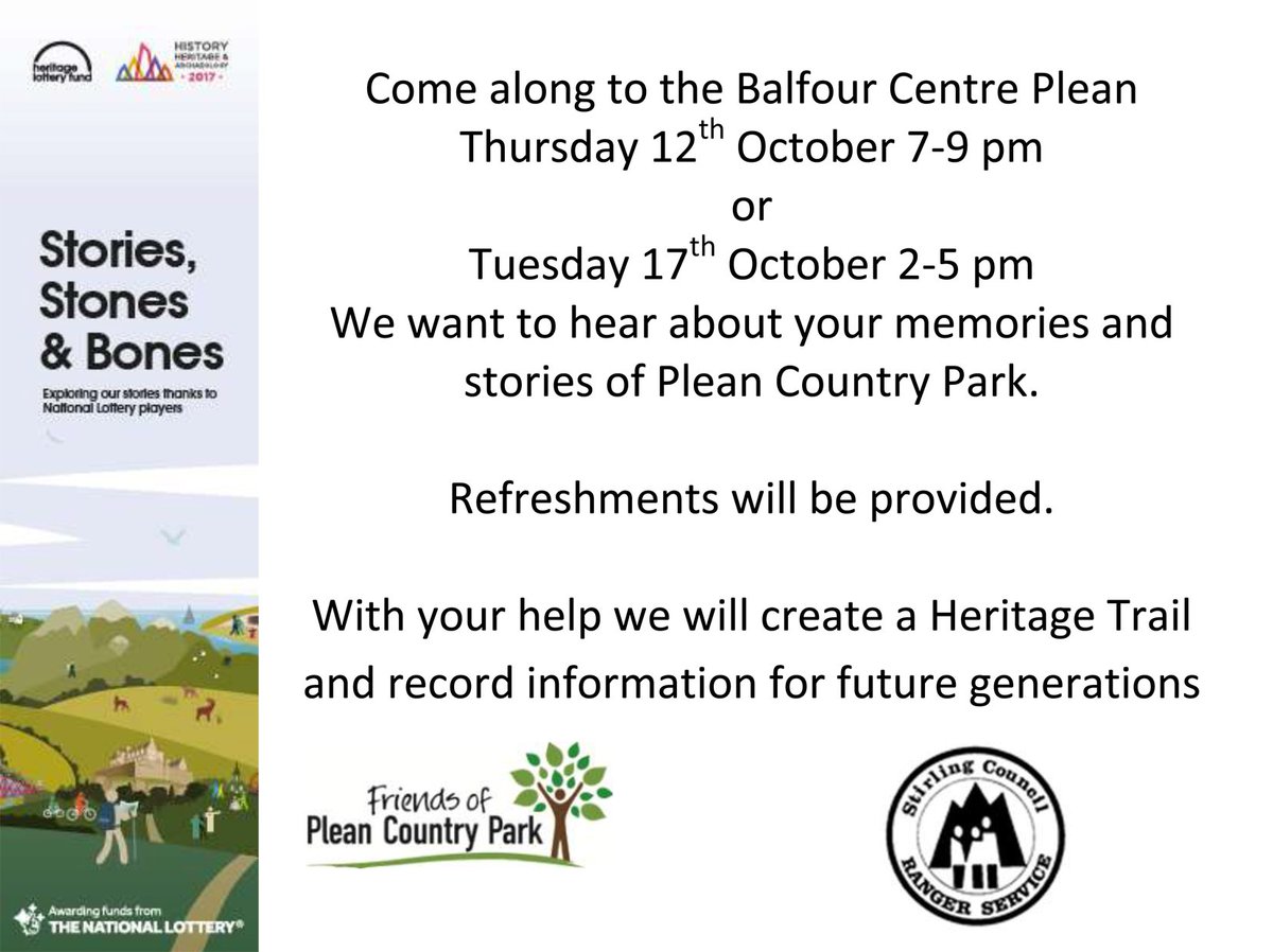 FoPCP's tweet photo. Funded by HLH Stories Stones and Bones package we are holding two public events to gather information to use in a new heritage trail. https://t.co/2yhuz4ur7f
