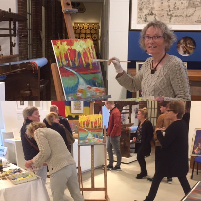 #kunstroute in #Veenendaal. Cultureel uitje? 
Kom dan vanmiddag naar het #museum. De toegang is #GRATIS met een schilder demonstratie.
