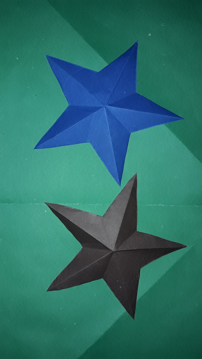 OrigamiPaper's tweet image. #3D paper star.