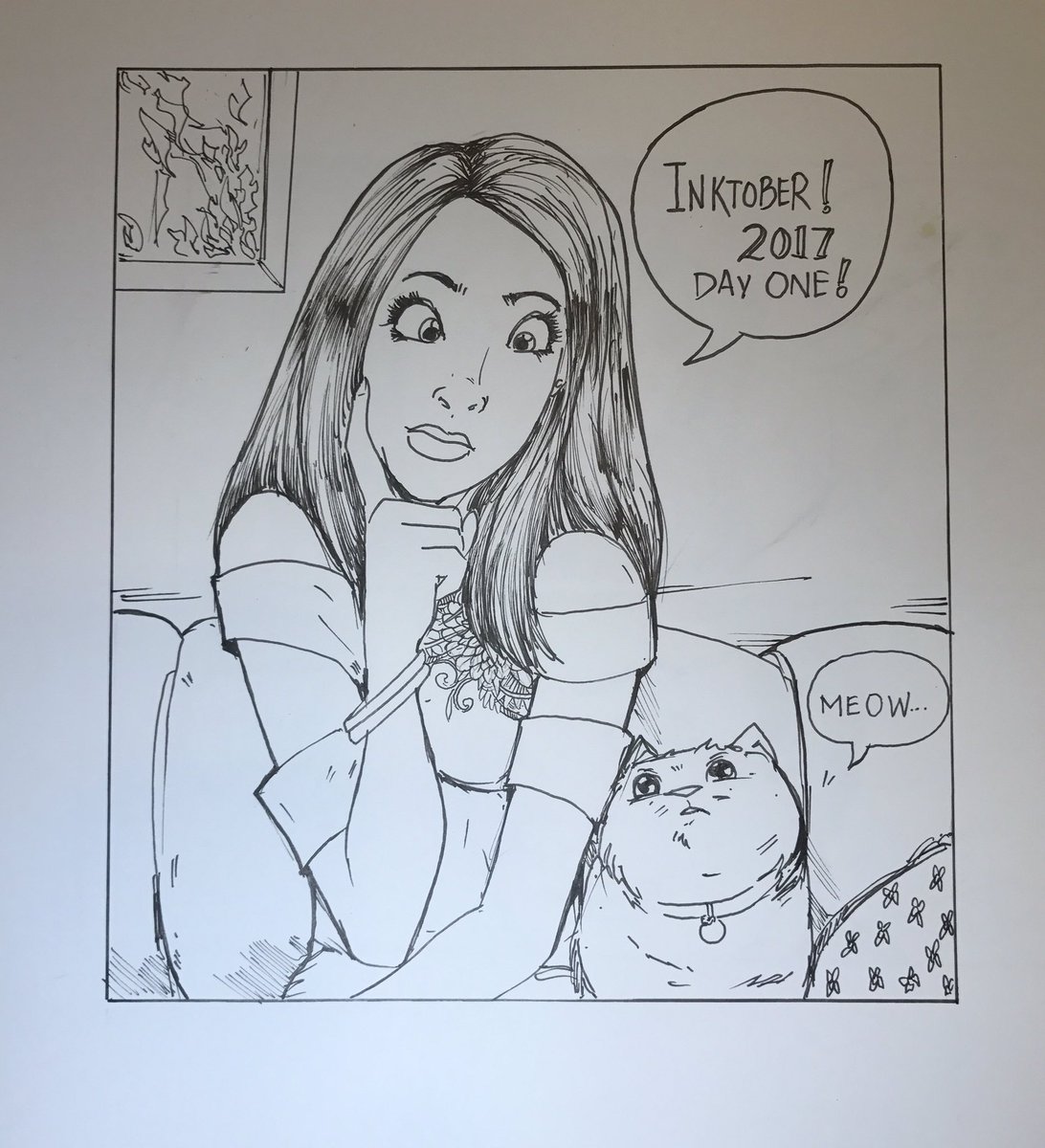 coantolin's tweet photo. Starting out with a warm up #Inktober #inktober2017 #ichico #illustration https://t.co/mWR3svJ0UL