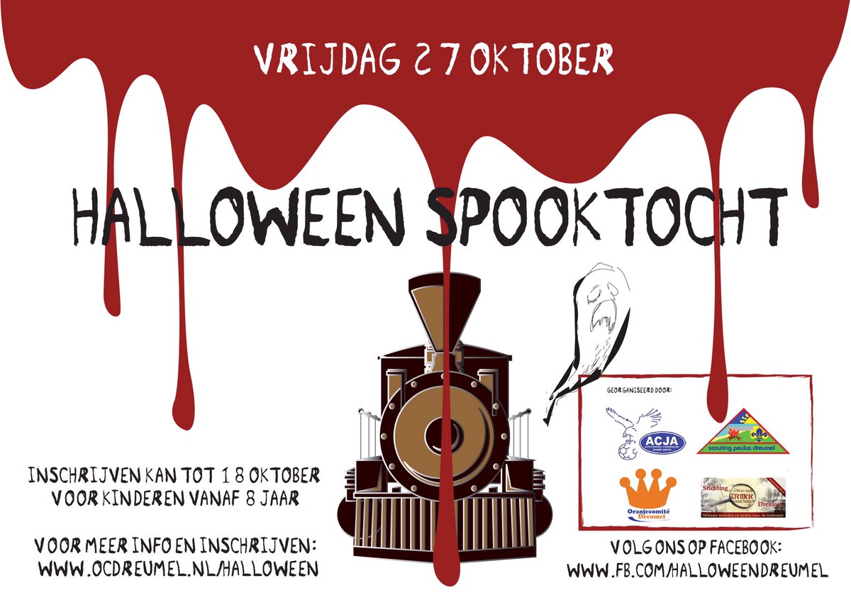 Ook al zo'n zin om te #griezelen?Download dan hier het inschrijfformulier: ocdreumel.nl/halloween #halloween #dreumel #spooktocht