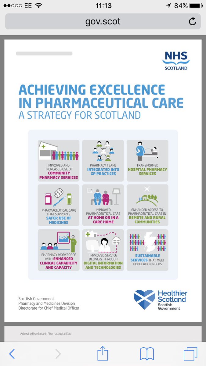 rcpharm_scot's tweet photo. The 9 commitments neatly summarised on the front page 👍 @rosemarieparr #RPSScot17 future of #pharmacy in Scotland and centred on people https://t.co/dWRfm25cV3