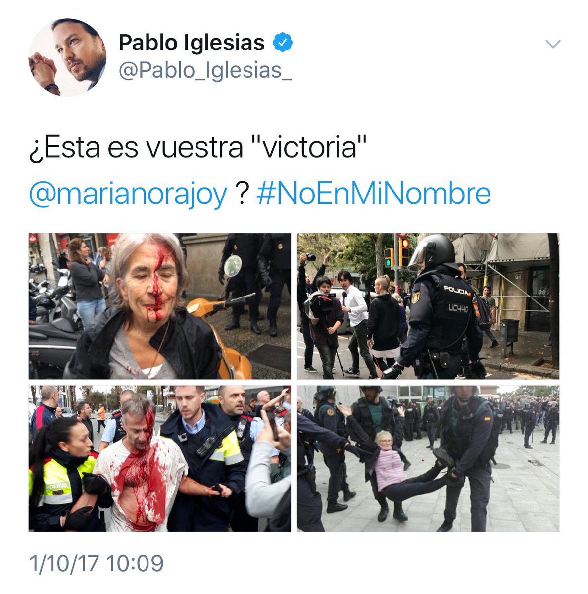 mcastellonPP's tweet photo. Esto es lo q buscaban: esta noche estos twiteros saldrán con pasamontañas, barricadas y adoquines a defender la democracia
#Quierendestruir https://t.co/PLwMh5jQ62