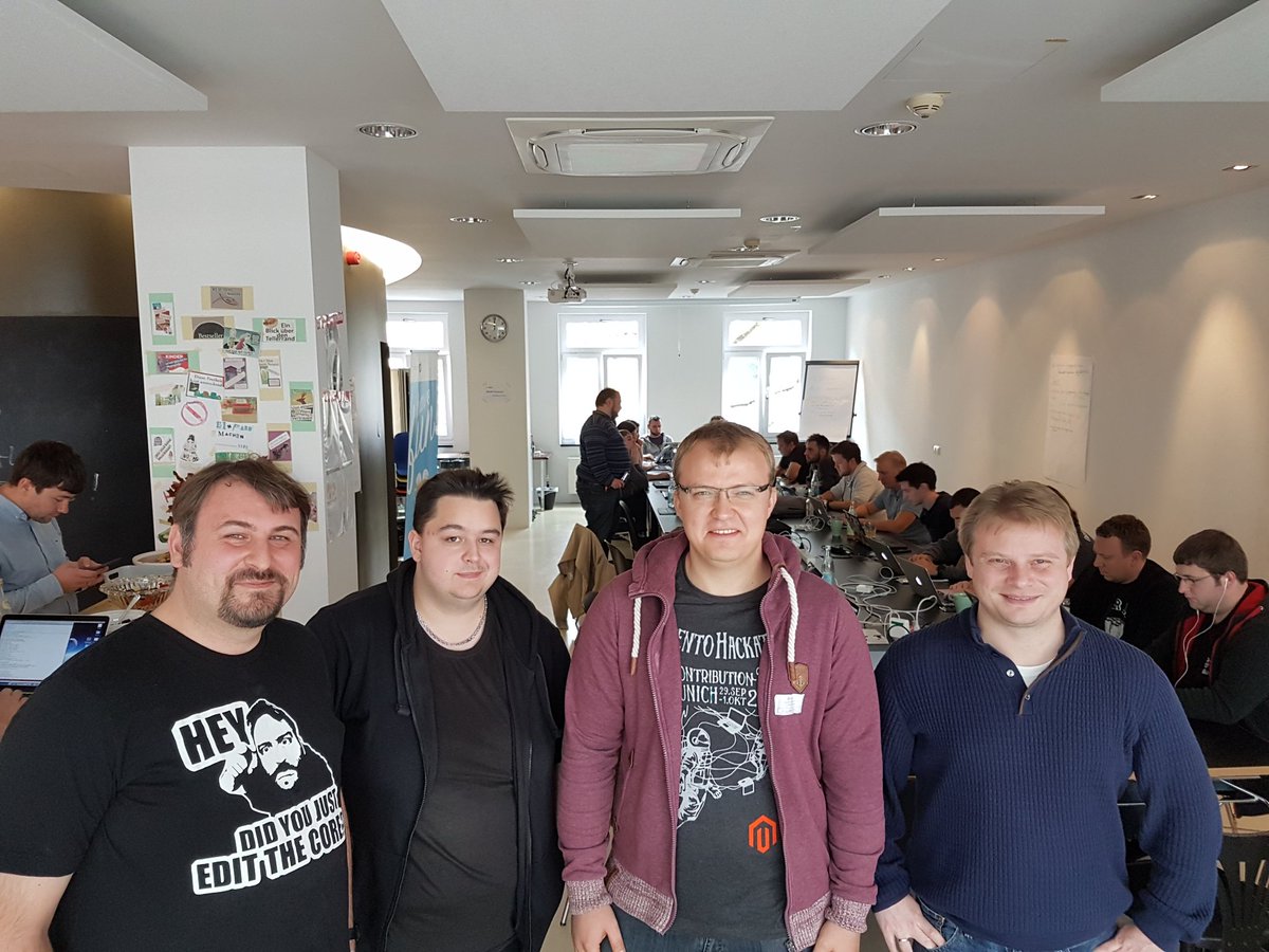 rlieser's tweet photo. The @netz98 Team at the #MageHackMuc17 @cmuench @Juce1337 @alexdiderus @rlieser https://t.co/1lHhG4L451