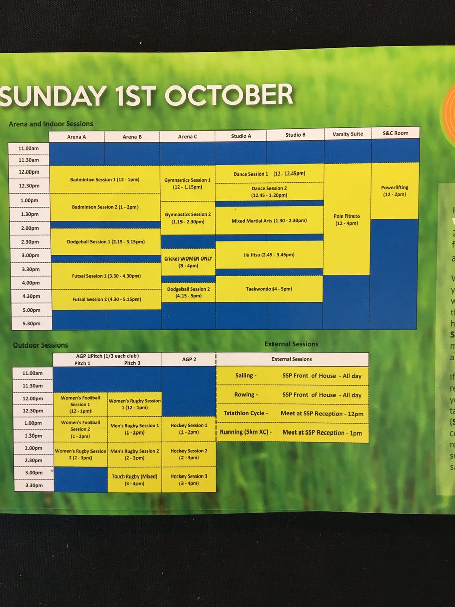 teamsurrey's tweet photo. Active Freshers Fayre continues today! More free sport sessions for all @UniOfSurrey students, get involved 🎉 #AFF2017 https://t.co/ZluagiuCJb