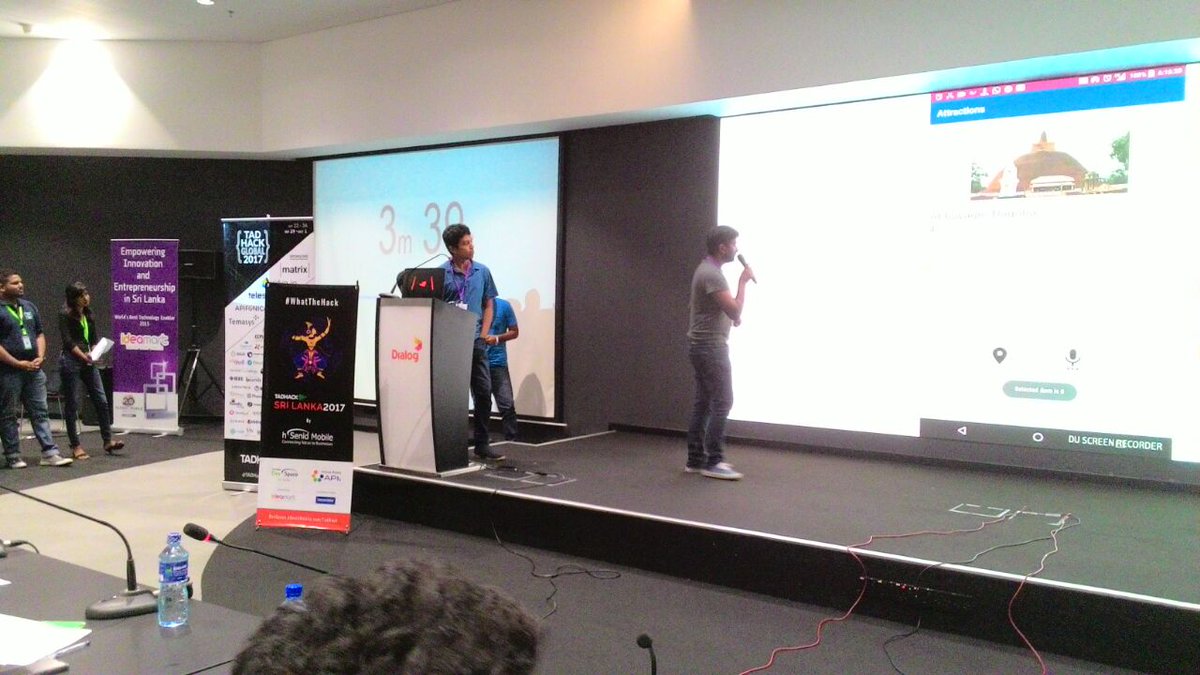IdeaMartLK's tweet photo. TADHACK Global 2017,Successfully completed the Final Pitch
@IdeaMartLK @dialoglk@axiata@GSMA@hSenidMobile
#ideamart#WhatTheHack #TadHackSL https://t.co/BUhK1shdhF
