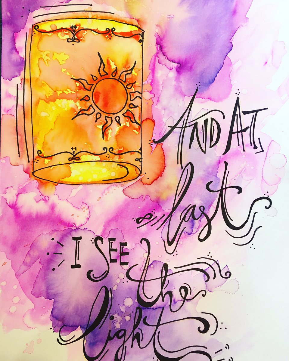 Watercolor Art Tangled